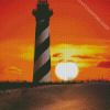 Cape Hatteras Lighthouse Sunset Diamond Painting