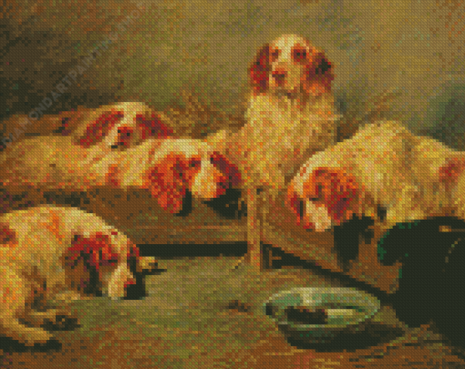 Clumber Spaniel Dogs Diamond Painting