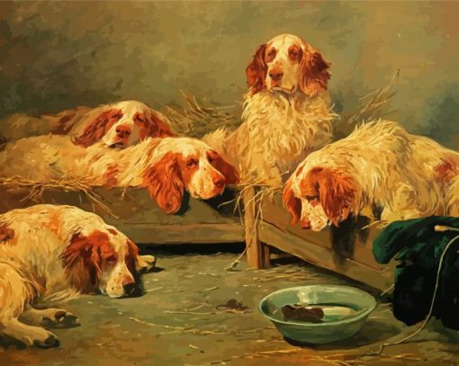 Clumber Spaniel Dogs Diamond Painting