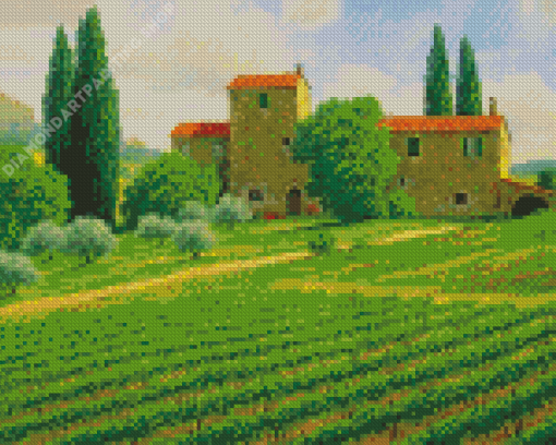 Countryside Italy Art Diamond Painting