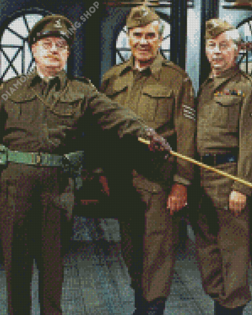 Dads Army Sitcom Characters Diamond Painting