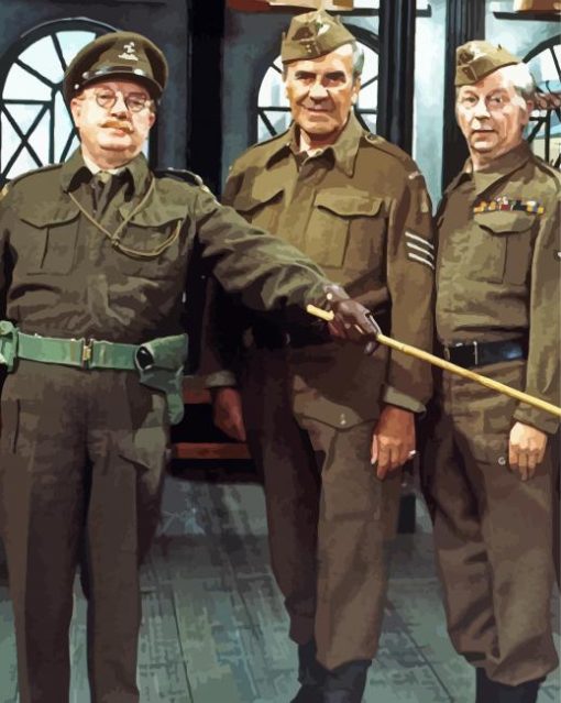 Dads Army Sitcom Characters Diamond Painting