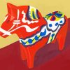 Dala Horse Art Diamond Painting