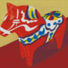 Dala Horse Art Diamond Painting