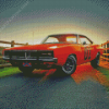 Dukes Of Hazzard General Lee Diamond Painting