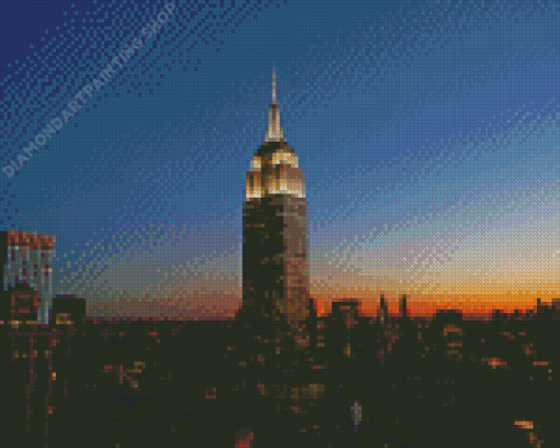 Empire State Sunset Diamond Painting