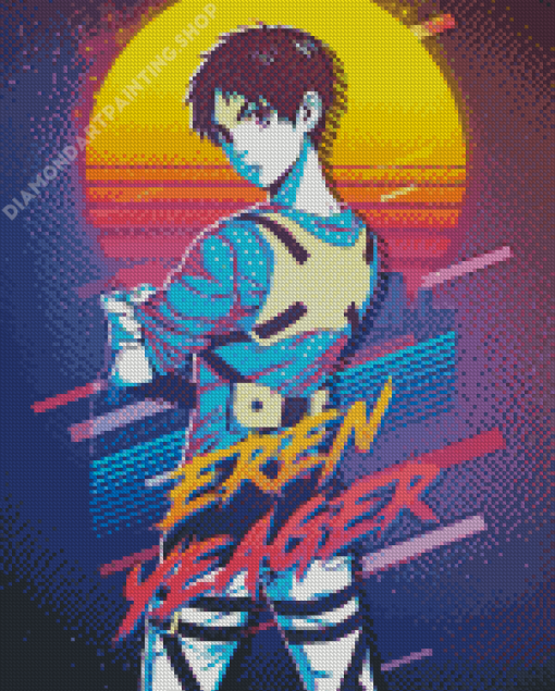 Eren Yeager Illustration Diamond Painting