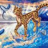 Fantasy Cheetah In Water Diamond Painting