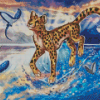 Fantasy Cheetah In Water Diamond Painting