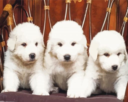 Great Pyrenees Puppies Diamond Painting