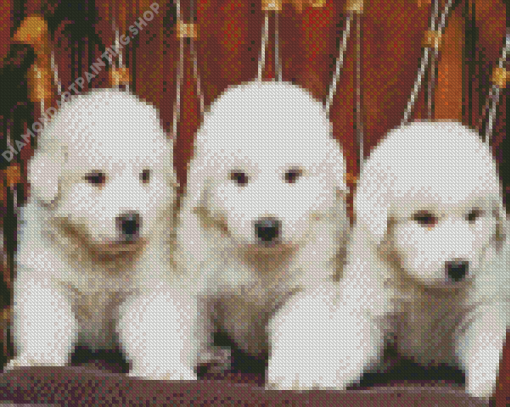 Great Pyrenees Puppies Diamond Painting