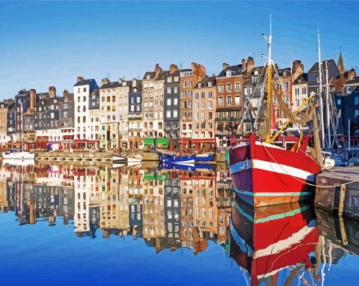 Honfleur Harbour Diamond Painting