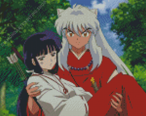 Inuyasha And Kikyo Anime Diamond Painting