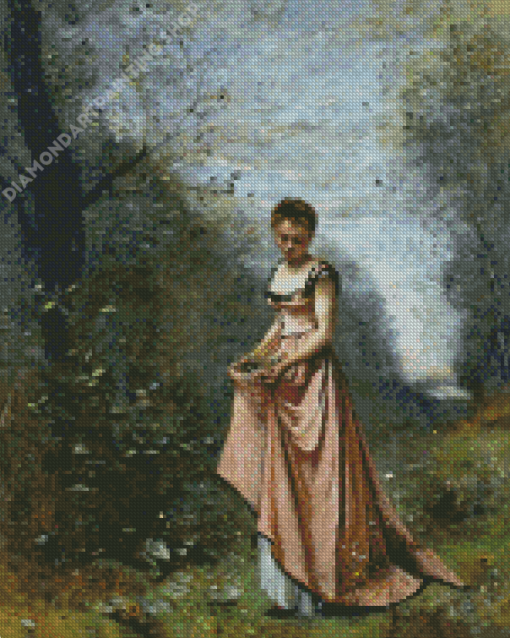 Jean Baptiste Camille Corot Le Printemps De La Vie Diamond Painting