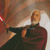 Jedi Master Count Dooku Diamond Painting