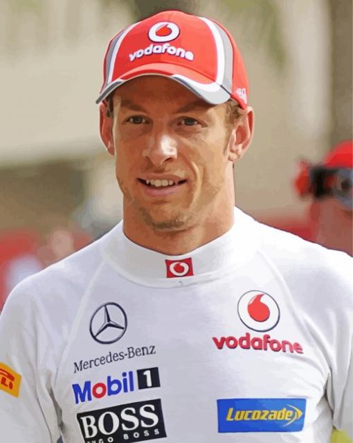 Jenson Button Diamond Painting