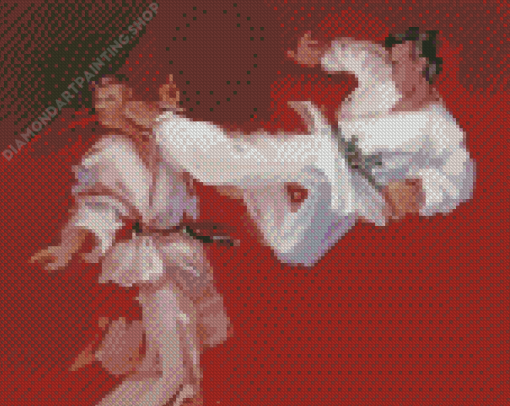 Karate Players Art Diamond Painting