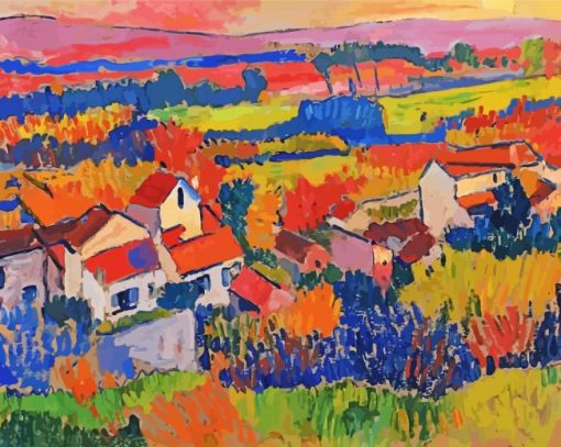 Landscape Near Chatou By Andre Derain Diamond Painting