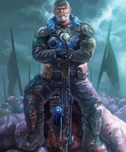 Marcus Fenix Gears Of War Diamond Painting