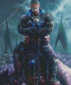 Marcus Fenix Gears Of War Diamond Painting