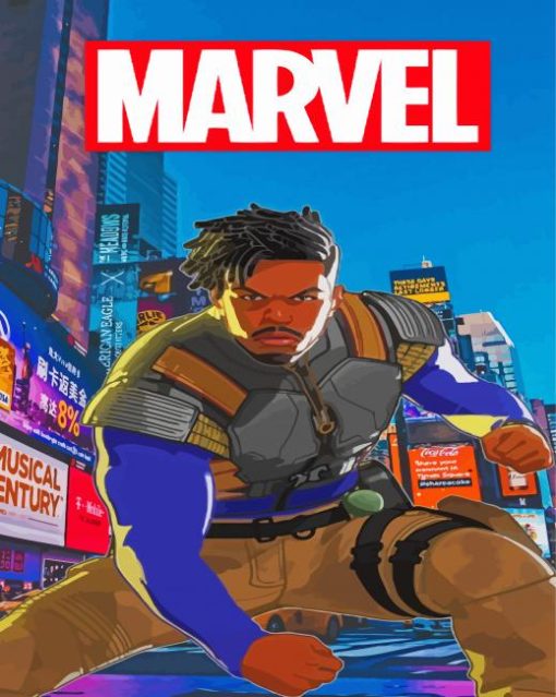 Marvel Erik Killmonger Poster Diamond Painting