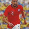 Mauricio Isla Chilean Footballer Diamond Painting