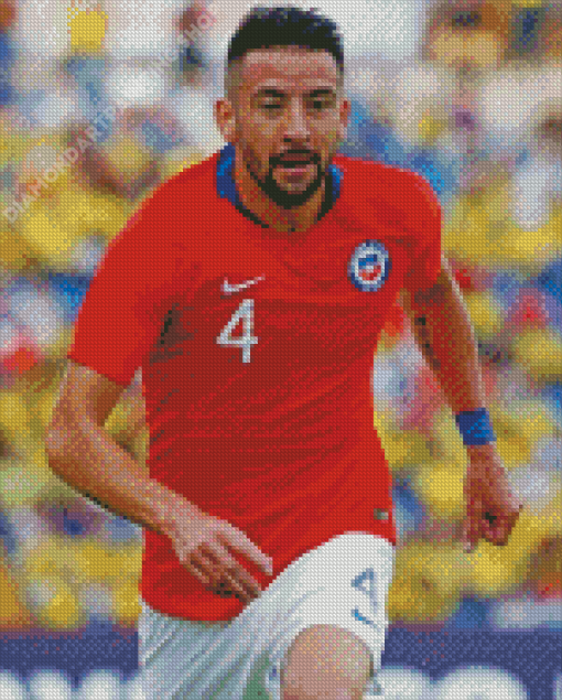 Mauricio Isla Chilean Footballer Diamond Painting