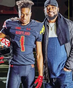 Mike Tomlin And His Son Diamond Painting