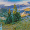 Mount St Helens Stratovolcano In Washington Diamond Painting