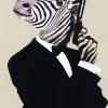 Mr Zebra With Gun Diamond Painting