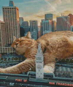 New York City Cat Diamond Painting