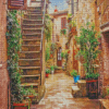 Old Italy Street Path Diamond Painting