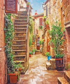 Old Italy Street Path Diamond Painting