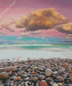 Pink Sunset At Cape Agulhas Diamond Painting