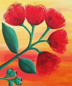 Pohutukawa Flower Art Diamond Painting