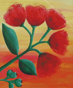 Pohutukawa Flower Art Diamond Painting