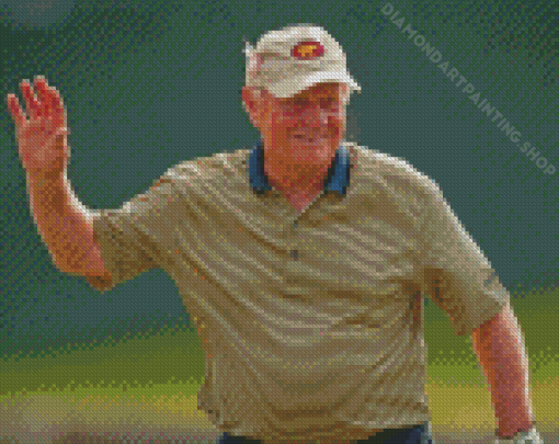 Professional Golfer Jack Nicklaus Diamond Painting