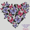 Purple And Pink Heart Of Butterflies Diamond Painting