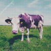 Purple Cow Animal Diamond Painting