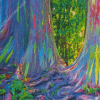 Rainbow Eucalyptus Tree Diamond Painting