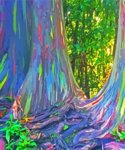 Rainbow Eucalyptus Tree Diamond Painting