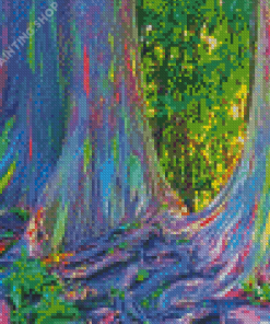 Rainbow Eucalyptus Tree Diamond Painting