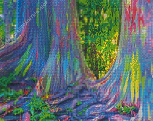 Rainbow Eucalyptus Tree Diamond Painting