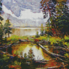 Rawson Lake Alberta Art Diamond Painting