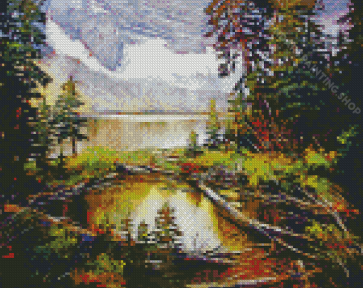 Rawson Lake Alberta Art Diamond Painting