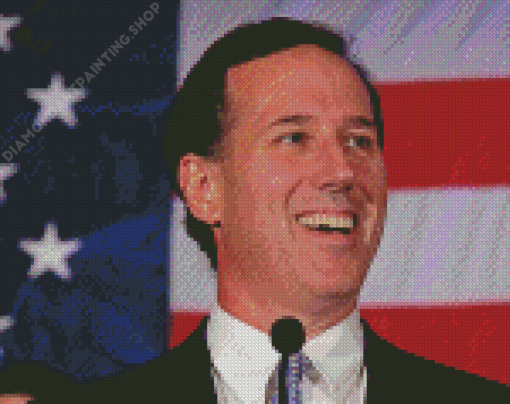 Rick Santorum Smiling Diamond Painting