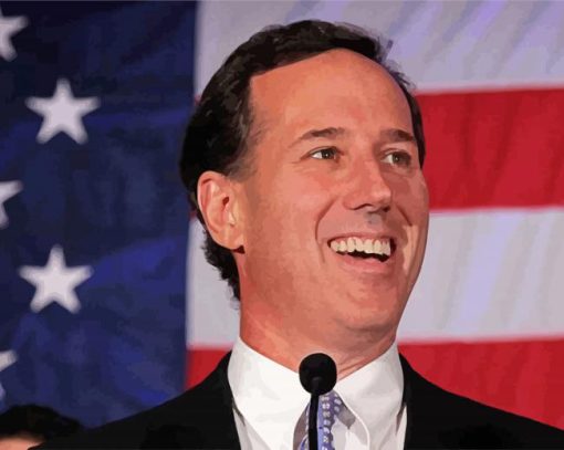 Rick Santorum Smiling Diamond Painting