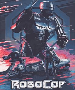 Robocop Illustration Diamond Painting