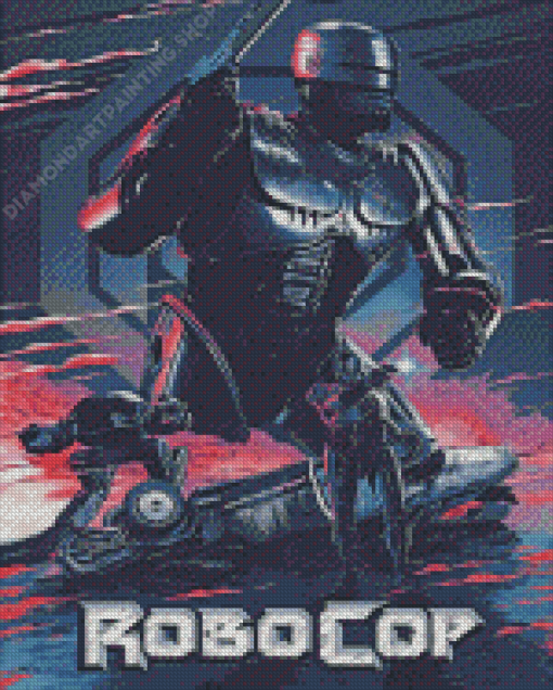 Robocop Illustration Diamond Painting