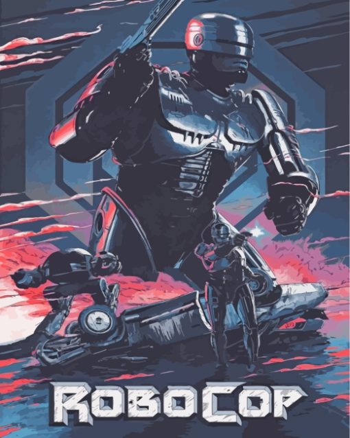 Robocop Illustration Diamond Painting